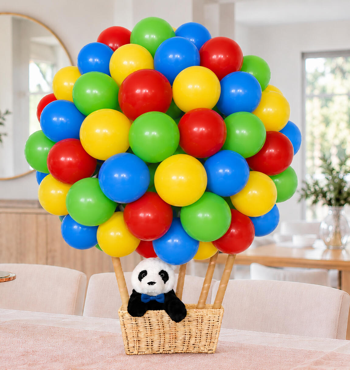 Multicolour hot air balloon celebration box